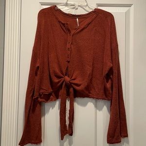 Free People cozy light sweater top